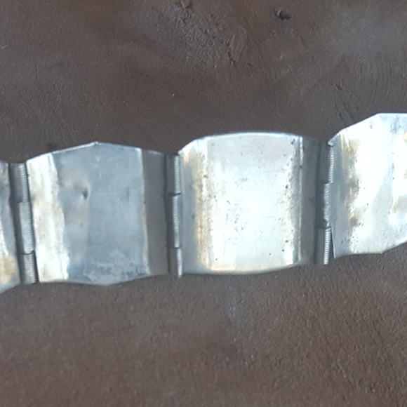Silver bracelet mother of pearl jewelry vintage - Picture 4 of 8